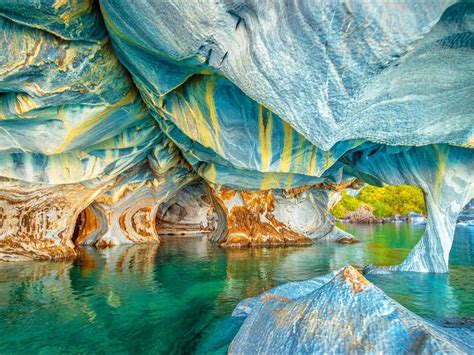 These Marble Caves Located In Chile Latin America Travel Marble