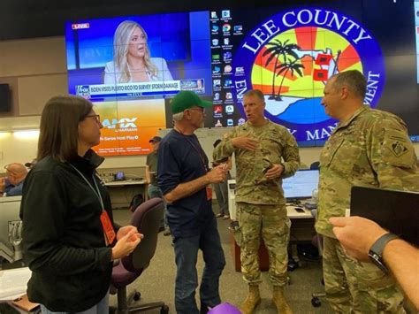 Dvids Images Leadership Visits Lee County Eoc For Hurricane Ian Update
