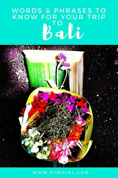 Bahasa Helpful Phrases And Words To Know For Your Trip To Bali Bali