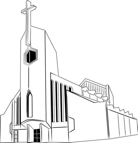 Dibujos De Iglesia 6 Para Colorear Para Colorear Pintar E Imprimir
