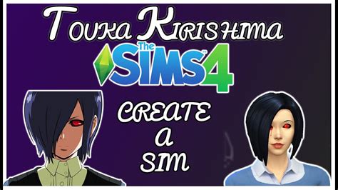 The Sims 4 Create A Sim Touka Kirishima Tokyo Ghoul Youtube
