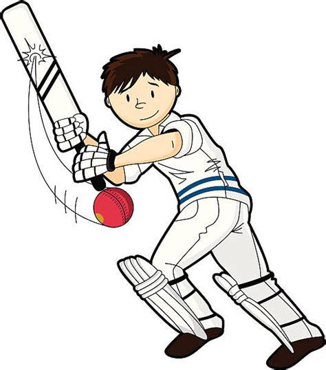 Kids Playing Cricket Clip Art Vector Images And Illustrations Istock