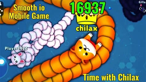 🐶🐍 Smooth Io 16937 Highest Score 😁 Smooth Io Gameplay Time With Chilax Youtube