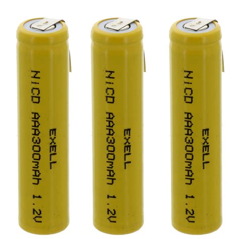 Learn how to make a battery yourself! 3x AAA 1.2V 300mAh Rechargeable Batteries w/Tabs For DIY, Radios, Power Packs | eBay