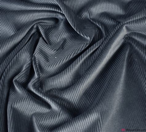 Dark Grey Corduroy Fabric