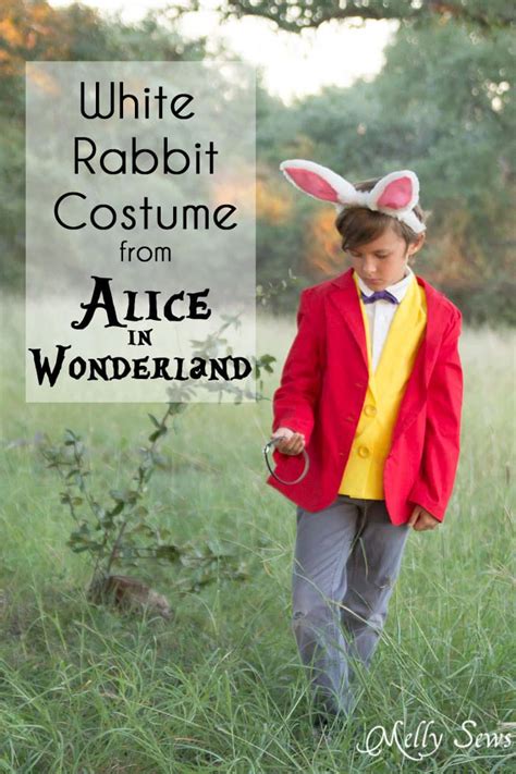 White Rabbit Costume Alice In Wonderland Diy Melly Sews