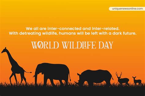 World Wildlife Day 2023 Theme Slogans Quotes Messages Images