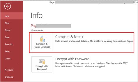 How To Compact And Repair An Access Database Spiceworks
