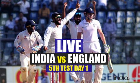 Stumps Eng 2844 India Vs England Live Cricket Score 5th Test Day 1