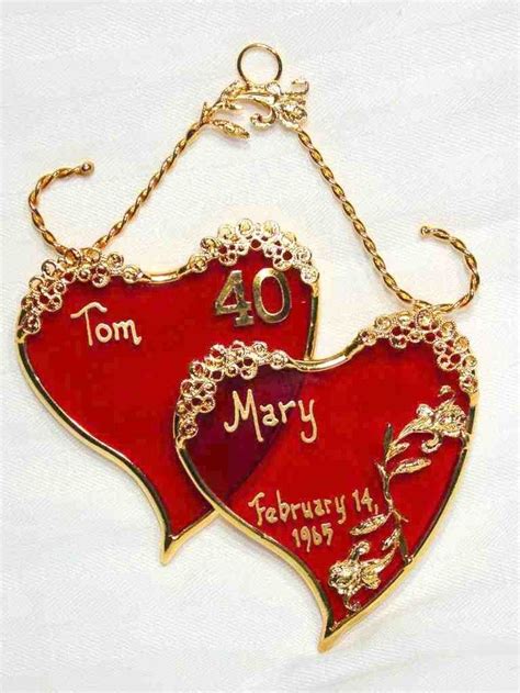 26 unique gifts for couples that they can enjoy together on christmas, their anniversary, and more. 40th Wedding Anniversary Traditional Gift | Anniversary ...