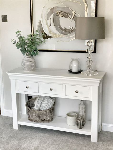 Toulouse White Painted 3 Drawer Large Console Table Black Friday Sale