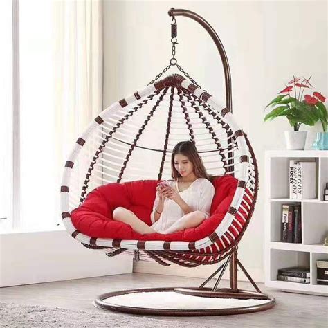 Indoor Hanging Egg Chair With Stand Hanging Egg Chair With Stand Wicker