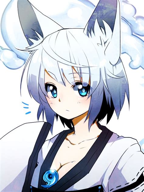 Anime Girl As Kitsune Pretty Anime Style Pics