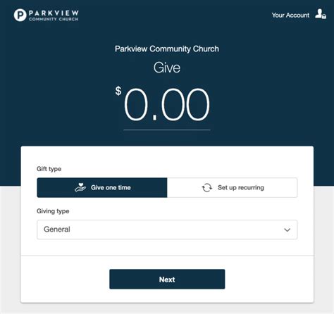 Give Parkview Community Church