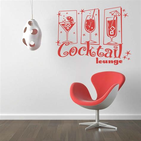 Stickers Cocktail Autocollant Muraux Et Deco