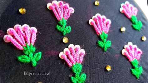 Tutorial No 489 Sequence Flower All Over Hand Embroidery Tutorial By