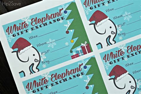 Free White Elephant T Exchange Invitations Rules And Tips