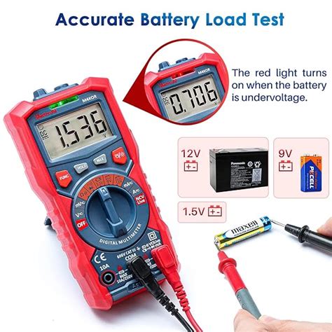 Multimetro Digitale Professionale Automatico Astroai Tester Digitale Portatile Trms Conta