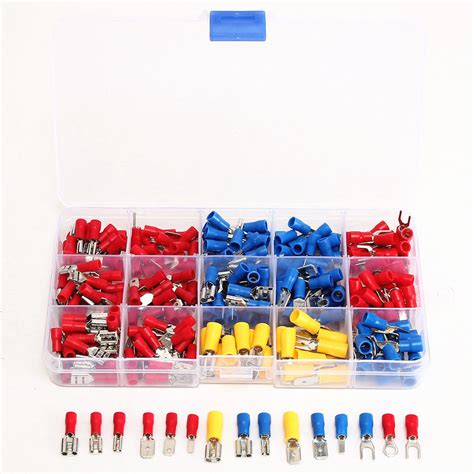 280pcs Assorted Crimp Spade Terminal Insulated Electrical Wire