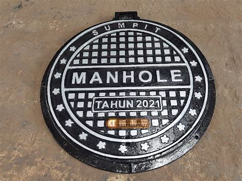 Manhole Cover Jalan Proyek Jalan Dan Drainase Sumpit Grill Manhole