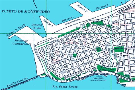 Plano De Ciudad Vieja Calles De Ciudad Vieja Montevideo Sarandi Puerto