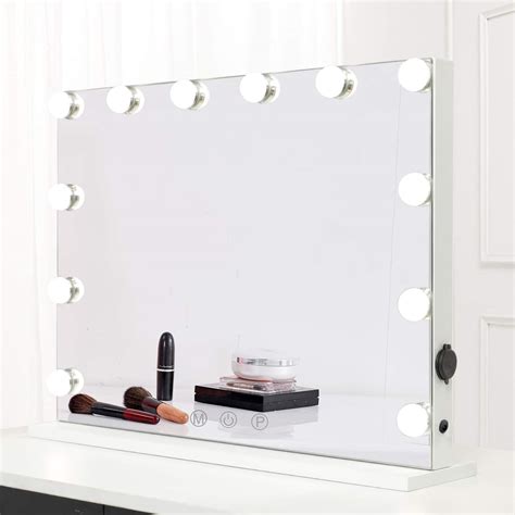 Hompen Makeup Mirror With Lights Hollywood Lighted Vanity Mirror With Touch Screen
