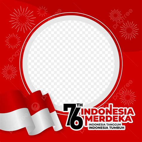 Indonesia Merdeka Vector Art Png Twibbon Frame Indonesia Merdeka For