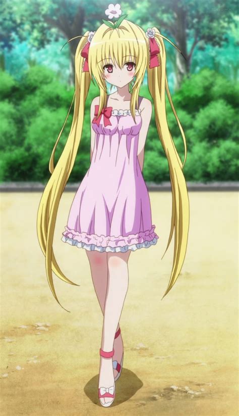 Golden Darkness To Love Ru Long Hair Blonde Red Eyes Twintails