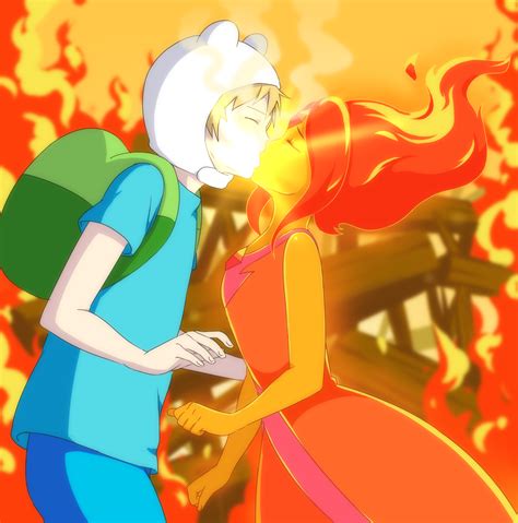 Fan Art Of Finn And Flame Princess For Fans Of Adventure Time Couples Finnxflame Princess Flame