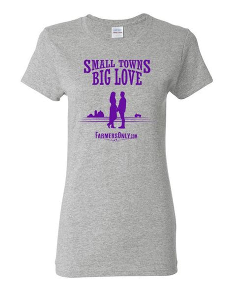 Small Towns Big Love Ladies Tee Farmersonly