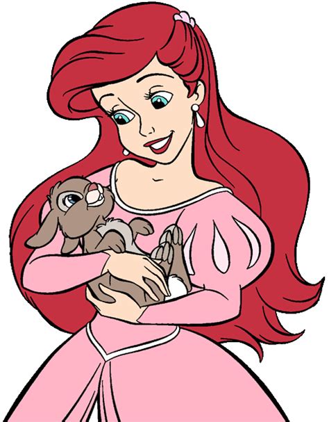 Ariel And Her Bunny Rabbit Friend Disney Animal Friends Pinterest