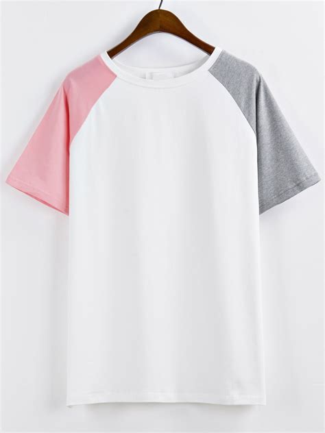 Raglan Sleeve Color Block T Shirt Color Block Tee Color Block Shirts