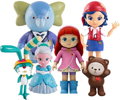 Buy Rainbow Ruby And Friends Figurines Cartoon Characters Ruby And Choco Thunderbell And Gina
