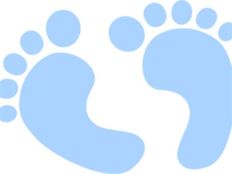 Baby Footprints Clipart Blue Baby Footprints With Black Background
