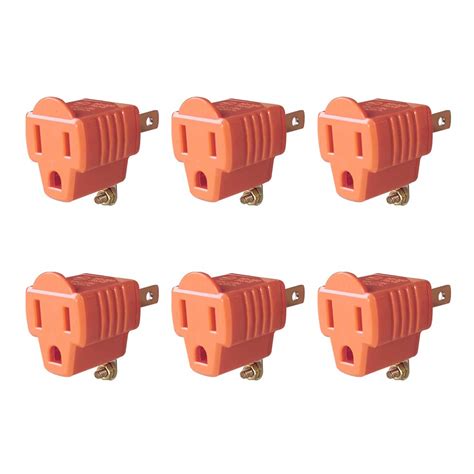 Buy 3 Prong To 2 Prong Adapter 3 Hole Grounding Plug Adapter For