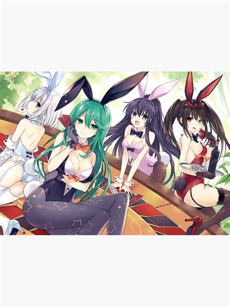 Póster Bunny Kurumi Tohka Tobiichi Lascivo Culo Date A Live Sexy Hentai Ecchi Anime Girls