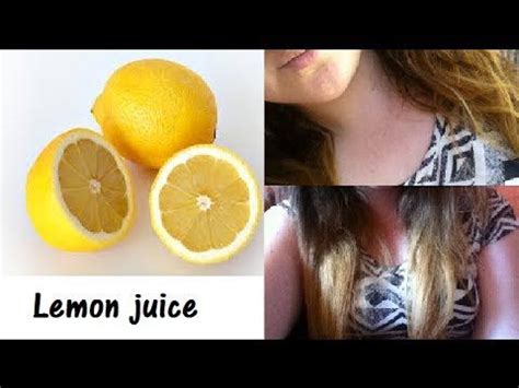 Lemon juice is a popular natural bleaching agent. How to lighten your hair with lemon juice - YouTube | Home ...