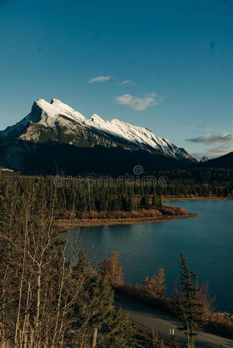 Mount Rundle Reflection On Vermilion Lake Banff Canadian Rockies