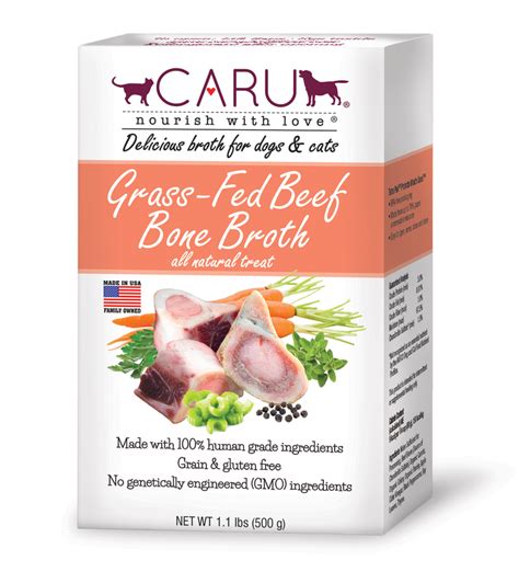 Read on to learn about some home remedies for a cat with diarrhea. CARU Grass-Fed Beef Bone Broth for Dogs & Cats: 500 G (1.1 ...