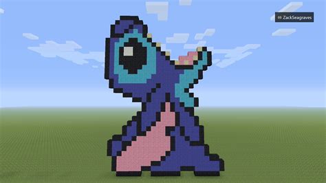 Minecraft Pixel Art Disney Stitch Am Wintersun