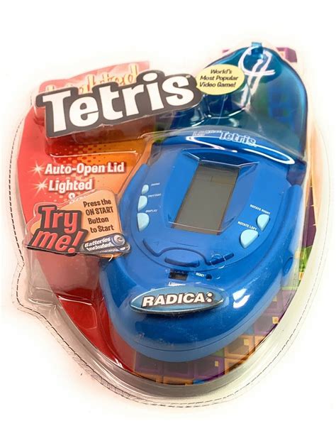 New Radica Lighted Tetris Flip Top Handheld Electric Game Etsy