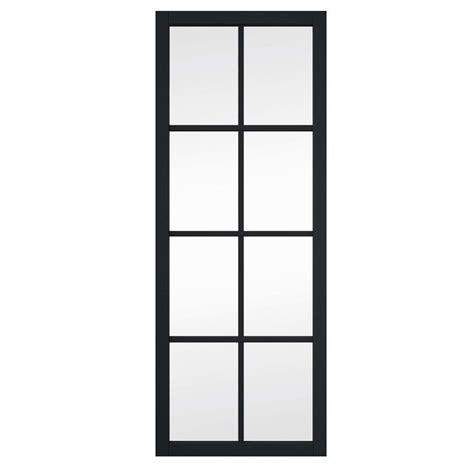Jeld Wen Internal Slimline Black 8l Clear Glazed Door 1981 X 762 X 35mm