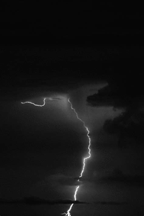 Black White Lightning Storm GIF GIFDB Com
