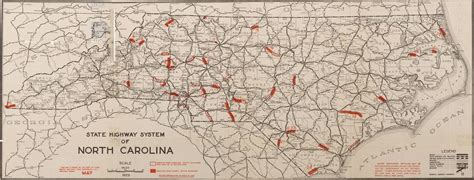 North Carolina Roads And Highways Nc Road Map 1929