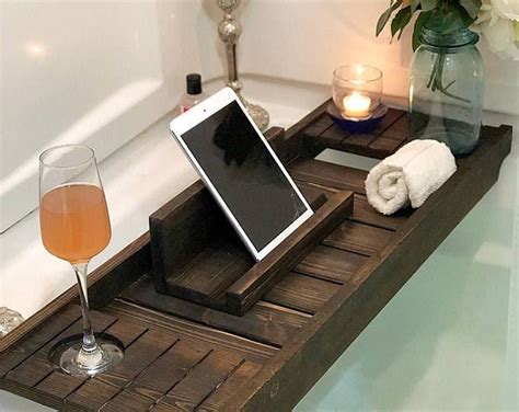 At american standard, we know the value of a bathtub, used for everything from a relaxing soak to bathing your kids or washing the dog. Bath Tray with Wine Holder, Bath Caddy, Bath Tray with IPad Holder, Wooden Bathtray, Bathtub ...