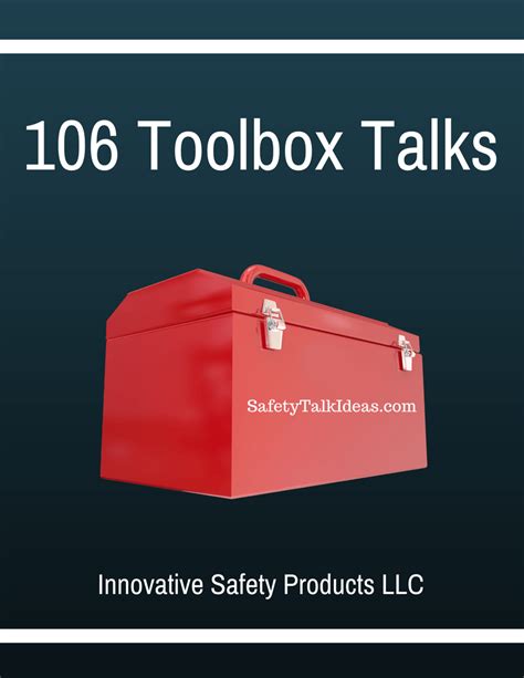 Toolbox Talk E Book Safety Talk Ideas