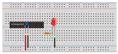 How To Build An Avr Blinking Led Circuit