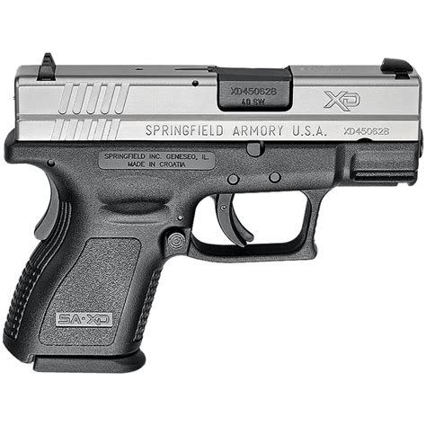 Springfield Armory Xd Sub Compact 40 Sandw 3in Blackstainless Pistol 9