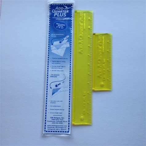 Add A Quarter Plus 6in And 12in Rulers Fabric Favourites