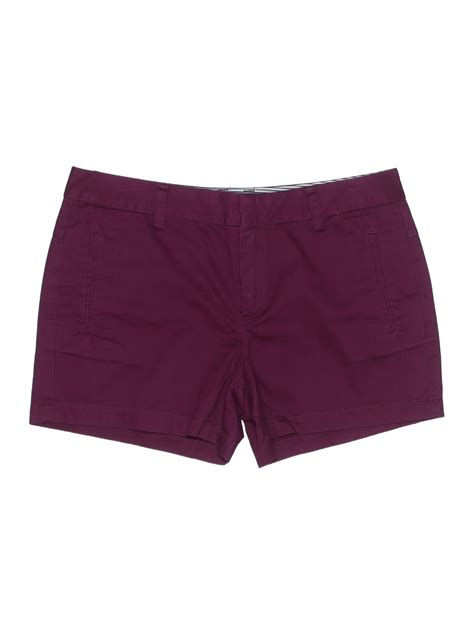 Jcpenney Solid Colored Burgundy Khaki Shorts Size 8 52 Off Thredup